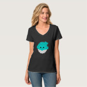T-shirt Poisson de Puffer mou (Devant entier)