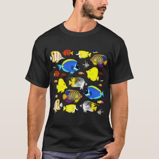 T-shirt poisson de récif 3 (Devant)