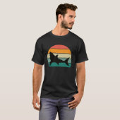 T-shirt Poisson de requin Fin Bite Baleine blanche Prédate (Devant entier)