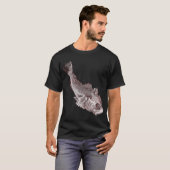 T-shirt Poisson de style rétro (Devant entier)