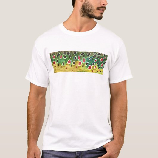 T-shirt Poisson de truite Brown (Devant)