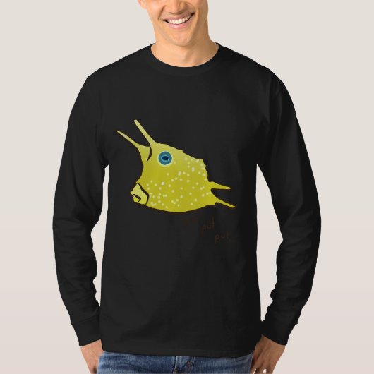T-shirt Poisson de vache à longue corne (Devant)