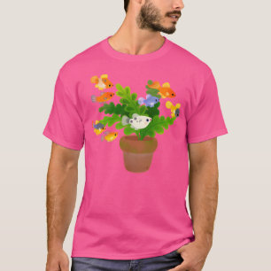 T-shirt Poisson D'Eau Douce Et Plantes - Platy