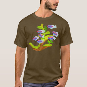 T-shirt Poisson d'eau douce et Tetra Congo plante
