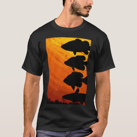 T-shirt Poisson d'eau douce (Rouge) (Devant)