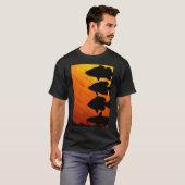 T-shirt Poisson d'eau douce (Rouge) (Devant entier)