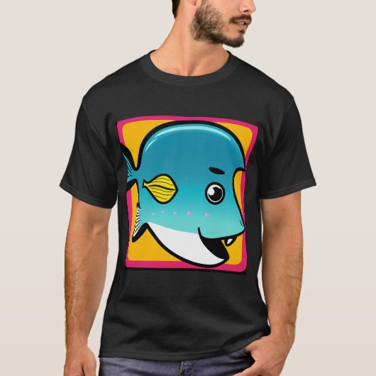 T-shirt Poisson Dessin Animé (Devant)
