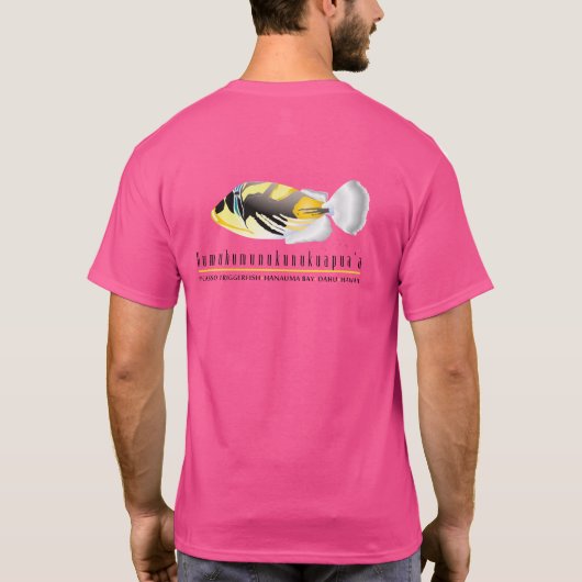 T-shirt Poisson d'État d'Hawaï - Humuhumunukunukuapua’a (Dos)