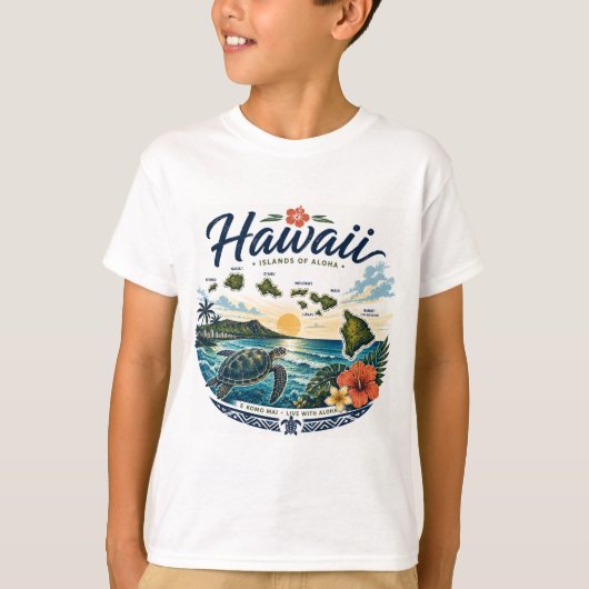 T-shirt Poisson d'État d'Hawaii (Devant)