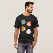 T-shirt Poisson Discus d'aquarium (Devant entier)