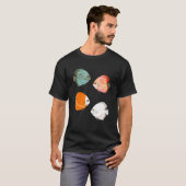 T-shirt Poisson Discus d'aquarium (Devant entier)