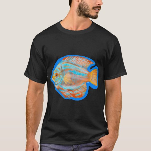 T-shirt Poisson Discus de Noël (Devant)