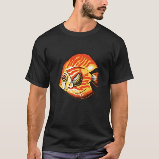 T-shirt Poisson Discus Poisson de la rivière Amazonas Disc (Devant)
