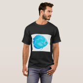 T-shirt Poisson Discus Tropical Turquoise (Devant entier)
