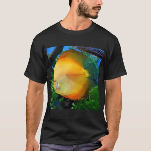 T-shirt Poisson Disque Jaune (Devant)