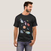 T-shirt Poisson dollar d'argent de Noël (Devant entier)