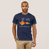T-shirt Poisson d'or amoureux Je vous coeur (Devant entier)