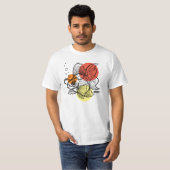 T-shirt Poisson d'or mousseux (Devant entier)