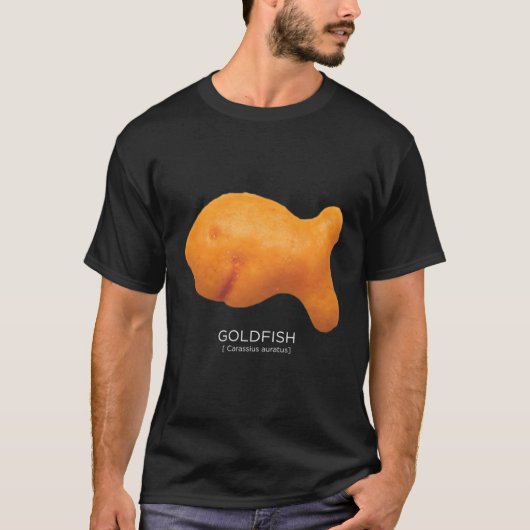 T-shirt Poisson d'or scientifique avec capuchon (Devant)