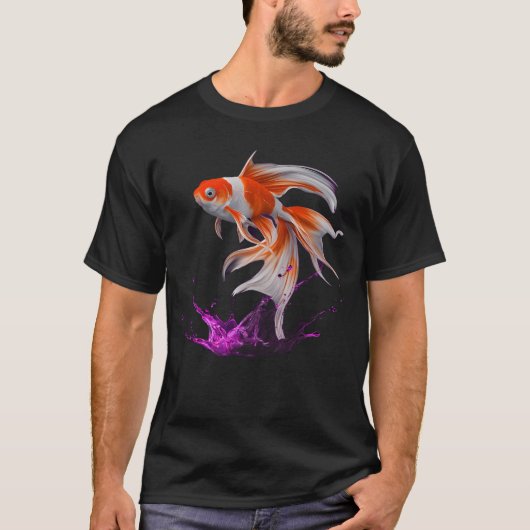 T-shirt Poisson doré (Devant)