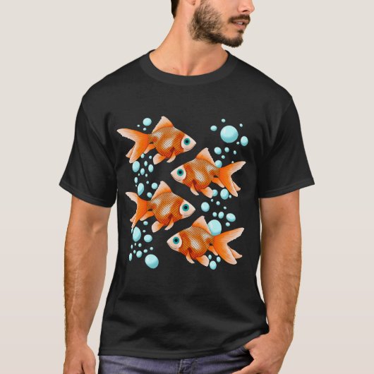 T-shirt Poisson doré (Devant)