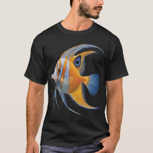 T-shirt Poisson doré rayé fantastique