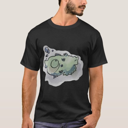 T-shirt poisson drôle (Devant)
