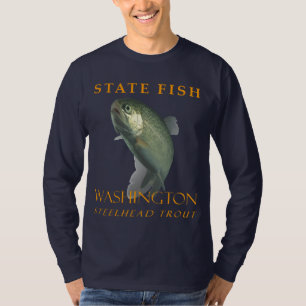 T-shirt Poisson Du Territoire De Washington La truite arc-