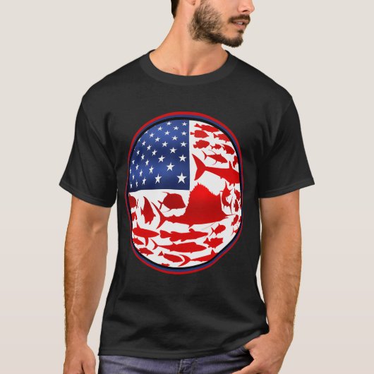T-shirt poisson É.-U. (Devant)