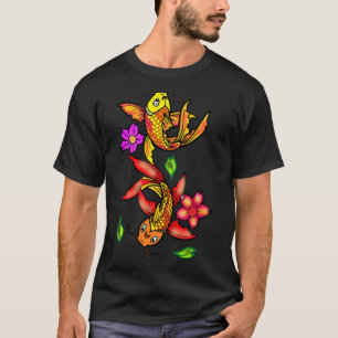 T-shirt Poisson en carpe d'or
