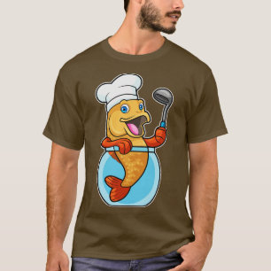 T-shirt Poisson en verre comme cuire avec cuillère à soupe