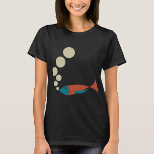 T-shirt poisson et bulles
