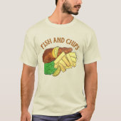T-shirt Poisson et chips Pois British Pub Restaurant Resta (Devant)