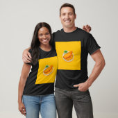 T-shirt Poisson et frites Art pastel (Unisexe)