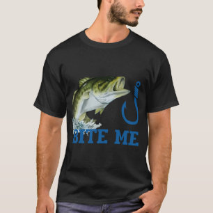 T-shirt Poisson et hameçon me mordent