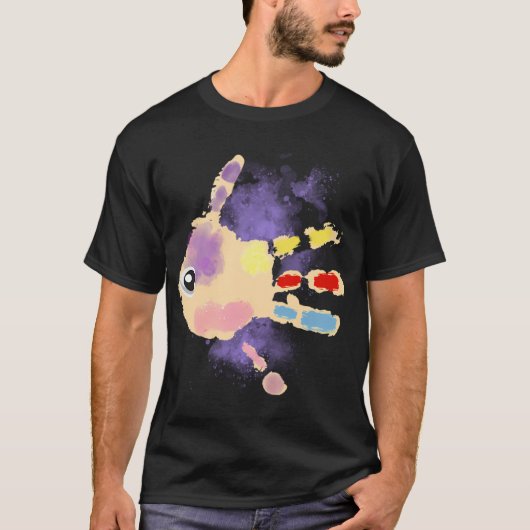 T-shirt Poisson fait à la main (Devant)