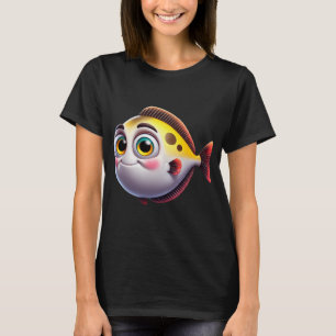 T-shirt Poisson flétan adorable