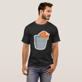 T-shirt Poisson fou (petite taille). (Devant entier)