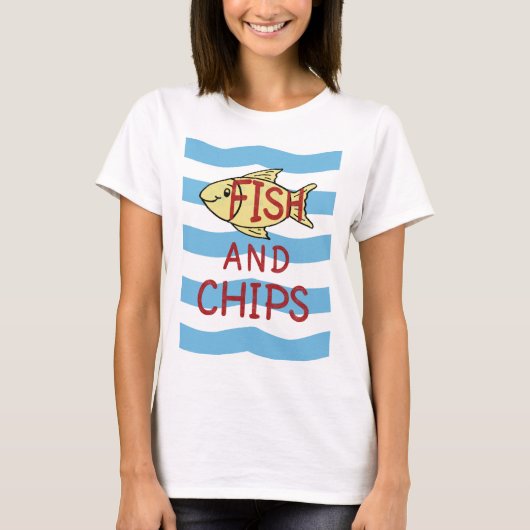 T-shirt Poisson-frites (Devant)