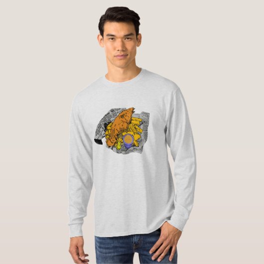 T-shirt Poisson-frites (Devant entier)
