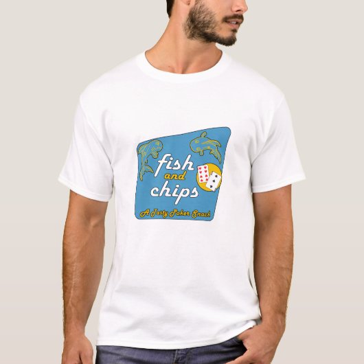 T-shirt Poisson-frites "un casse-croûte savoureux de (Devant)