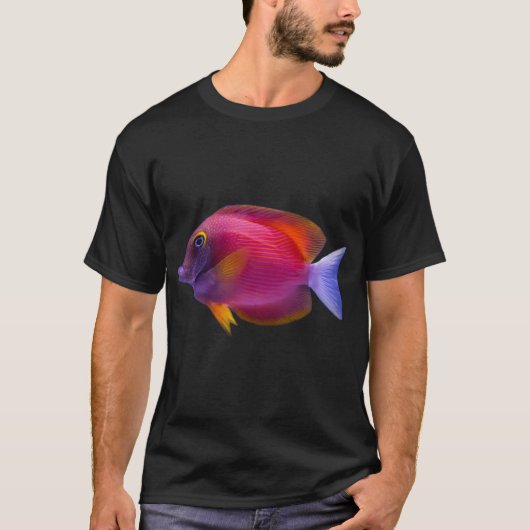 T-shirt Poisson fuchsia (Devant)