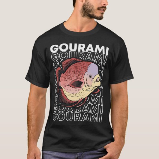 T-shirt Poisson géant gourami des années 80 (Devant)