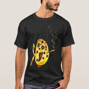 T-shirt Poisson glaçant avec cigarette – dans le style com