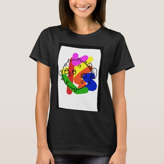 T-shirt poisson-globe (Devant)