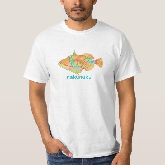 T-shirt Poisson hawaïen de Pix-Dezines (Devant)