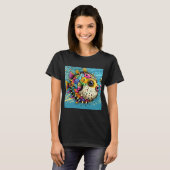 T-shirt poisson hérisson coloré (Devant entier)
