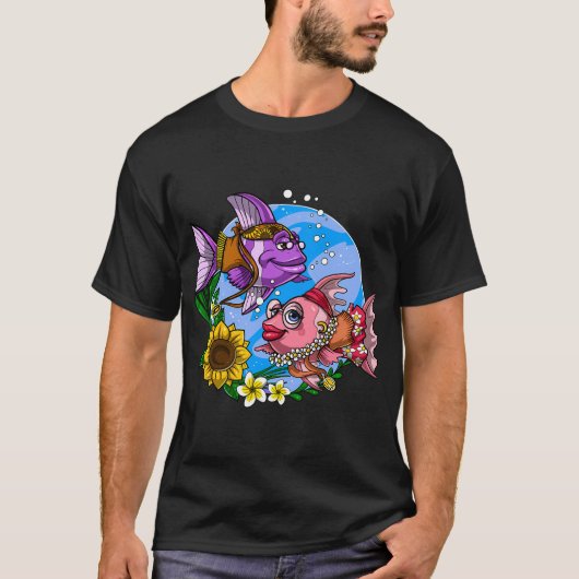 T-shirt Poisson Hippie (Devant)