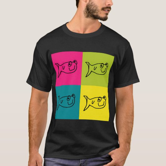 T-shirt Poisson idiot (Devant)