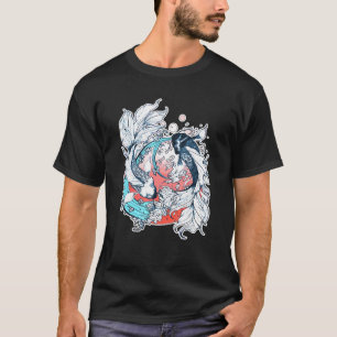 T-shirt Poisson japonais Yin Yang Koi